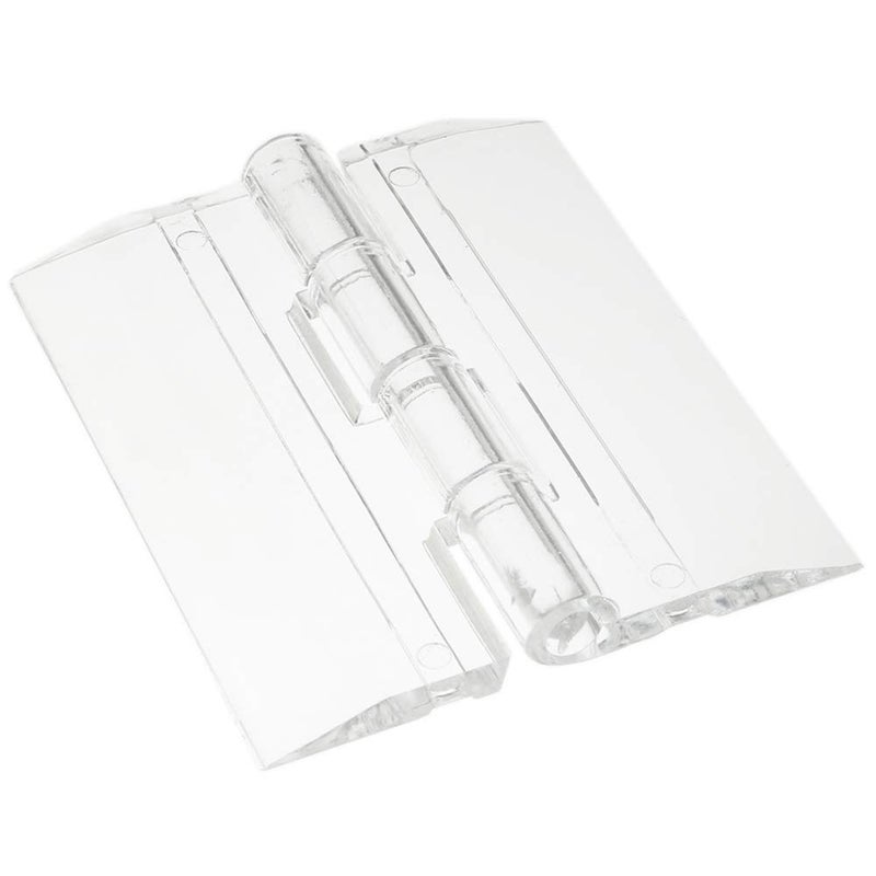 Lind Kitchen 10pcs Clear Acrylic Hinge Transparent Folding Light Duty Hinges 45x35mm - Image 1