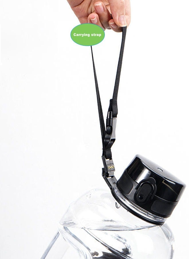 أوسبايس زجاجة مياه 2300 مل زجاجة شرب رياضية كبيرة سعة 2.3 لتر كبيرة الحجم 2300 مل زجاجة مياه كبيرة الحجم 2.3 لتر للسفر في الصالة الرياضية - Image 4