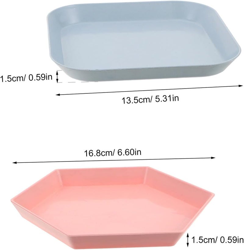 Cat Food Bowls and Water Dishes Set, 40pcs Shallow Wide Plastic Bowls with Whisker Friendly Design, Easy- Pet Feeding Plates for Indoor and Outdoor Kittens - Image 2