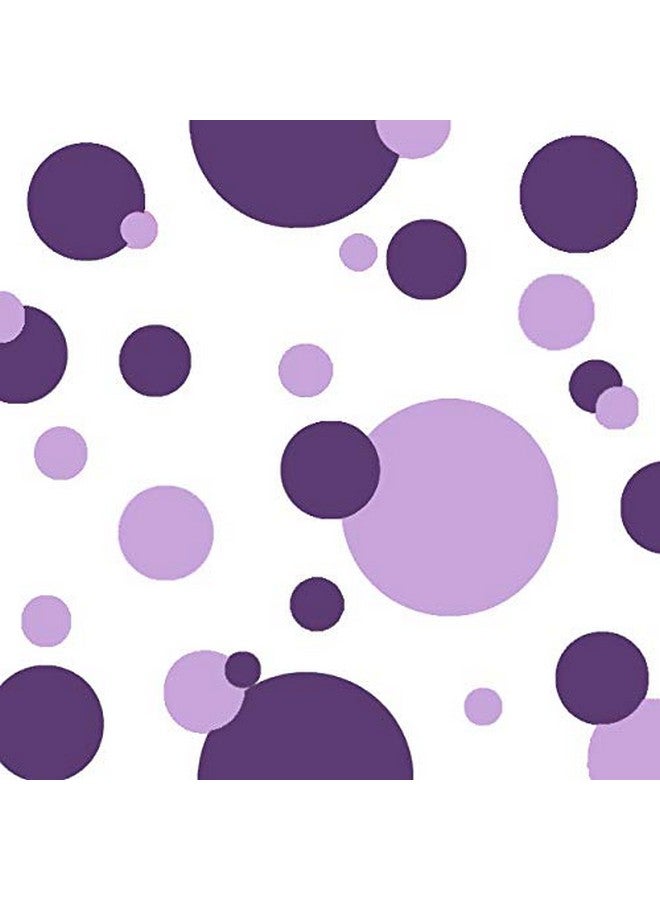 Create-A-Mural Polka Dot Wall Decals Girls Room Wall Decor Stickers Wall Dots Vinyl Circle Peel & Stick Diy Bedroom Playroom Kids Room Baby Nursery Toddler To Teen Bedroom Decoration (Dark & Light Purple) - Image 5