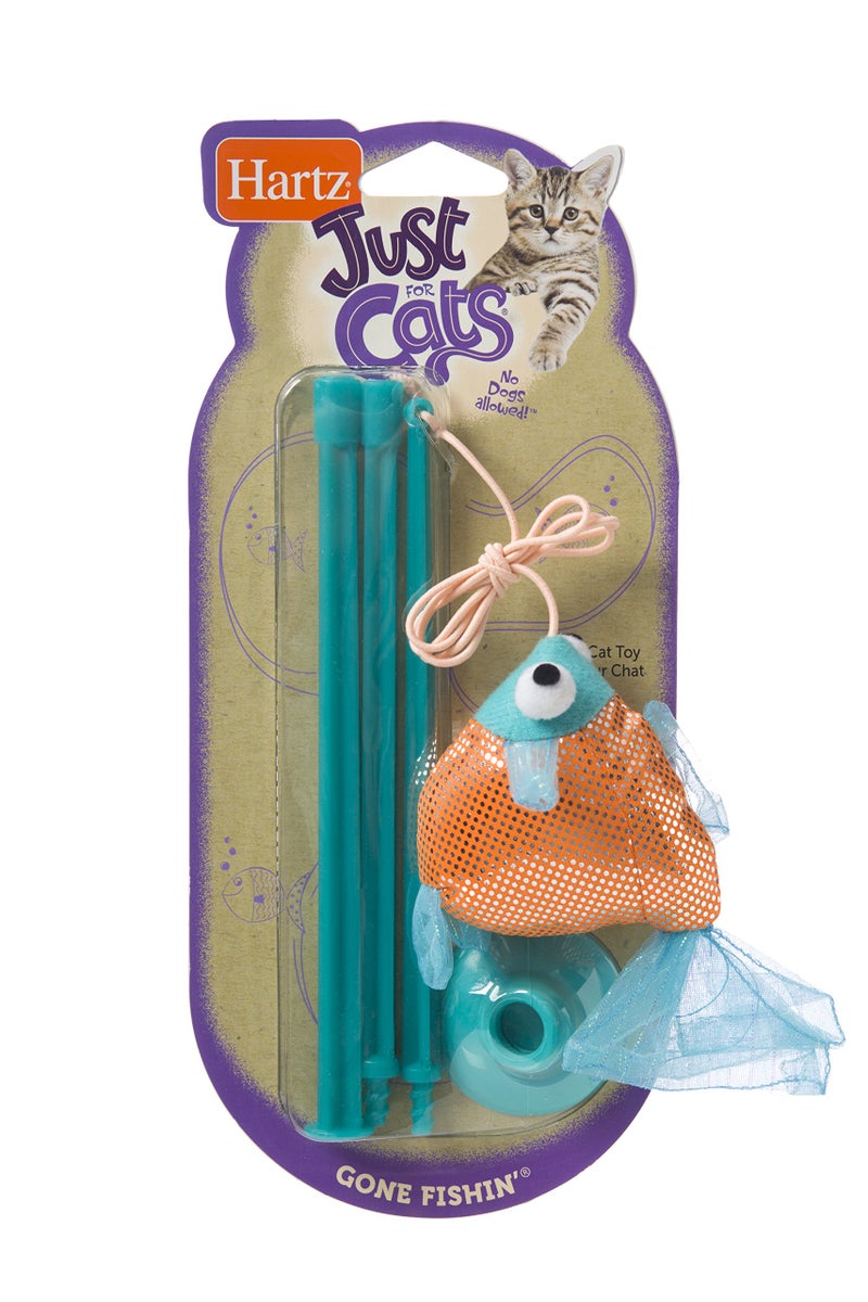 Hartz Just For Cats Gone Fishin' Interactive Cat Toy Wand - Image 2