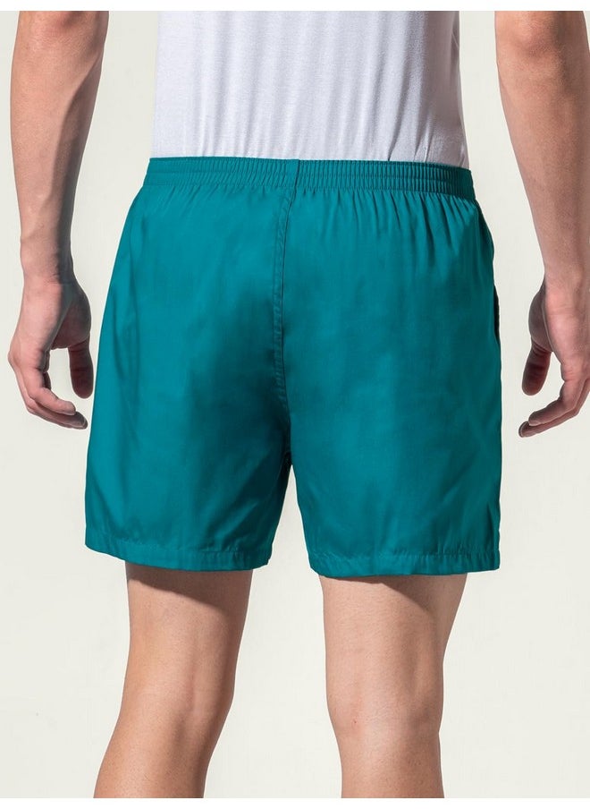 DaMENSCH DAMENSCH Men's Regular Fit Cotton Breeze Ultra - Light Solid Boxer Shorts Cotton, Boxers for Men,Cotton Shorts for Men, Boxer Shorts for Men-Havana Blue-M  - Image 5