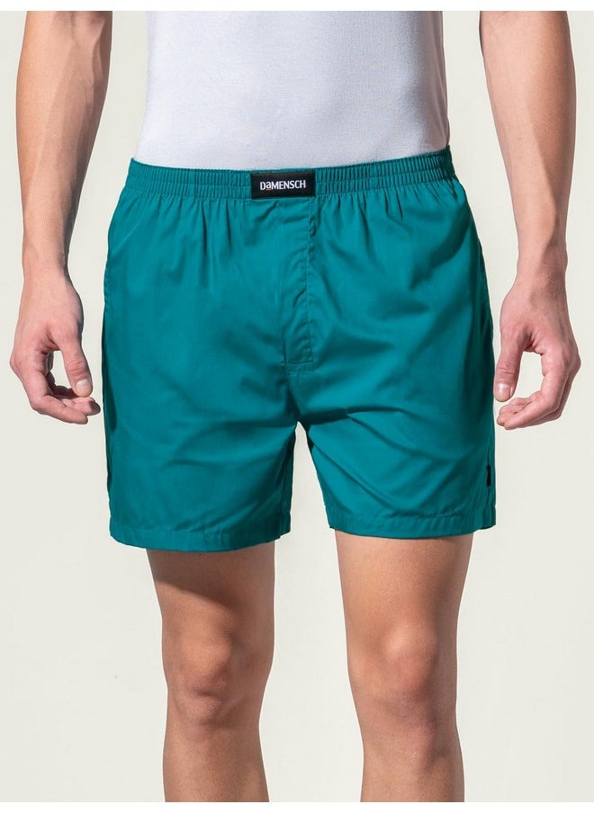 DaMENSCH DAMENSCH Men's Regular Fit Cotton Breeze Ultra - Light Solid Boxer Shorts Cotton, Boxers for Men,Cotton Shorts for Men, Boxer Shorts for Men-Havana Blue-M  - Image 4