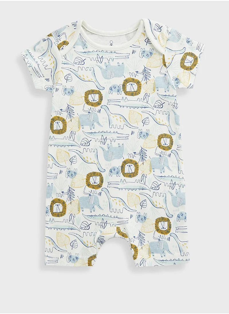 mothercare Safari Rompers - 3 Pack