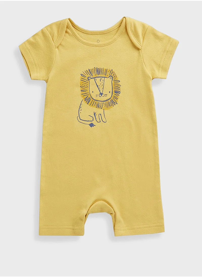 mothercare Safari Rompers - 3 Pack