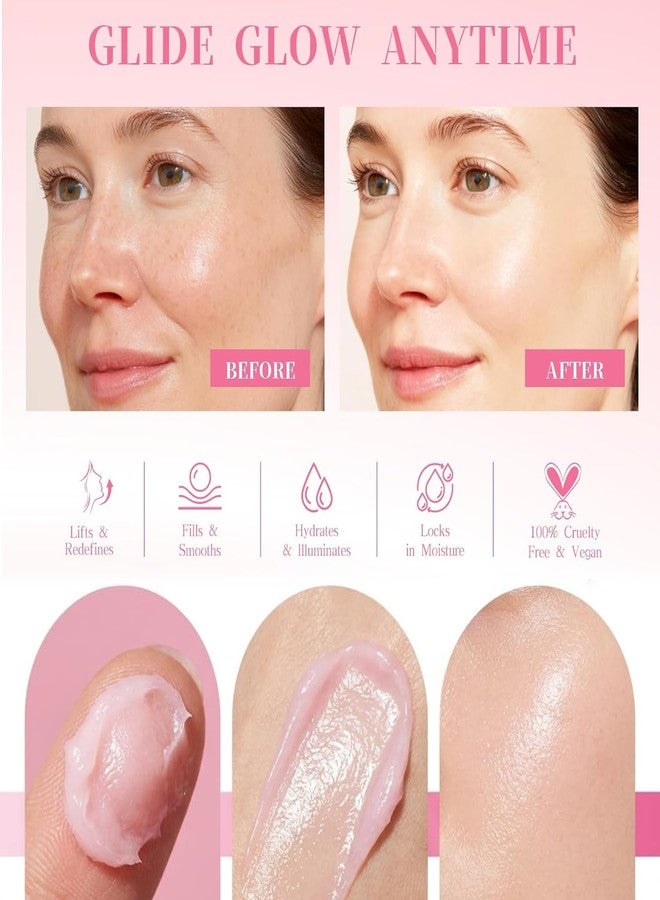 ERRECI PDRN Pink Collagen Multi Balm Stick, 2PCS Hydrating Wrinkle Balm, Collagen Plumping Stick for Under Eyes, Neck, Forehead, Smile Lines & Lips, Instant Firming & Radiance Glow - Image 5