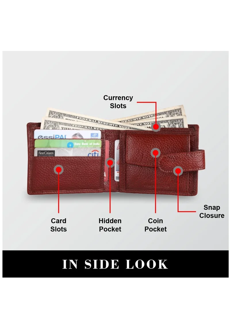  هاموندز فلاي كاتشر محافظ للرجال بني | محفظة جلدية بنية اللون محمية بتقنية RFID للرجال | محفظة رجالي | بني، حديث