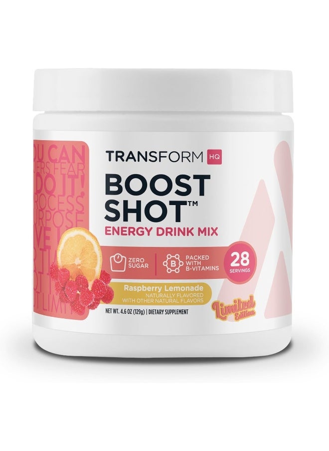 TransformHQ Everyday Boost Shot - Non-Gmo, Gluten-Free (Raspberry Lemonade, 28 Servings)  - Image 1