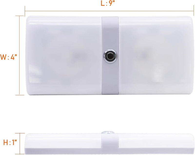 FACON LED 12V RV Interior Lights with Touch Dimmable Switch, Double Dome Light 12W 1000LM, 3Colors: 3000K/3500K/4000K, 12Volts LED Ceiling Light for RV, Camper, Caravan, Trailer, 5th Wheel, Boat - Image 3