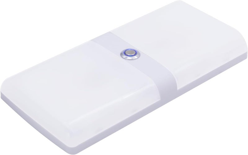 FACON LED 12V RV Interior Lights with Touch Dimmable Switch, Double Dome Light 12W 1000LM, 3Colors: 3000K/3500K/4000K, 12Volts LED Ceiling Light for RV, Camper, Caravan, Trailer, 5th Wheel, Boat - Image 1