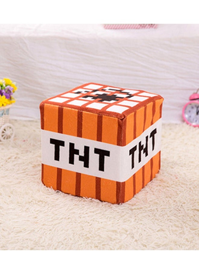 HALAMODO Gaming TNT Dynamite Design Plush Pillow Block Doll Pillow Game Surrounding Sponge Blocks 20cm×20cm - Image 4