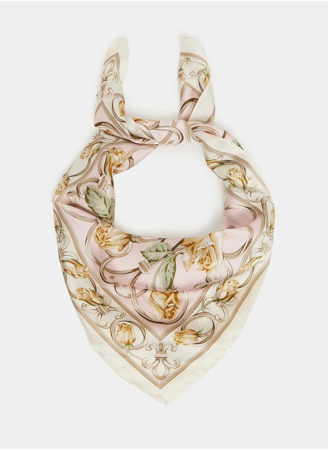 ستايلي Floral Print Scarf