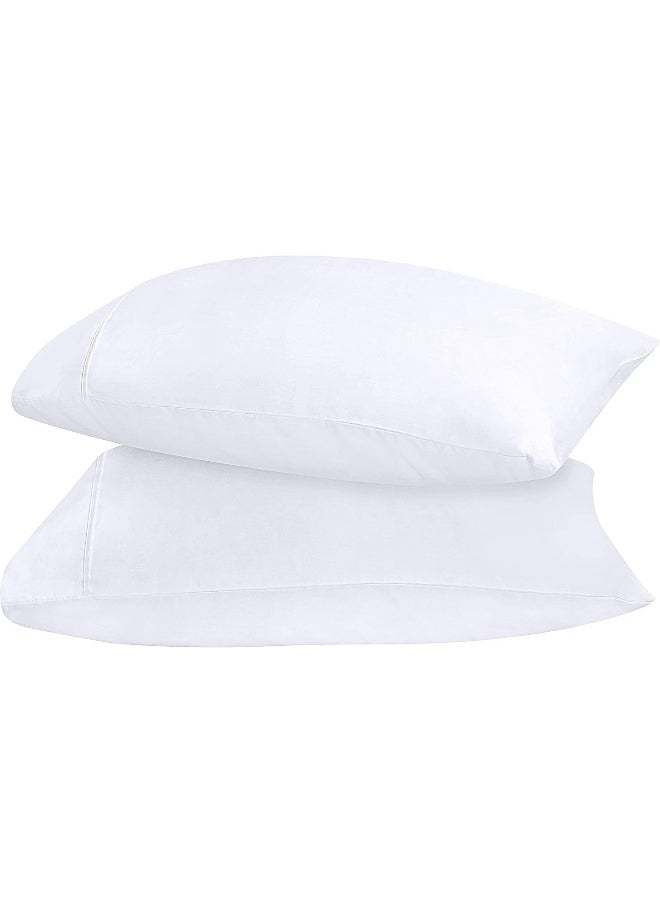 Utopia Bedding Utopia Bedding Queen Pillow Cases - 2 Pack - Envelope Closure - Soft Brushed Microfiber Fabric - Shrinkage and Fade Resistant Pillow Covers 20 X 30 Inches (Queen, White)  - Image 5