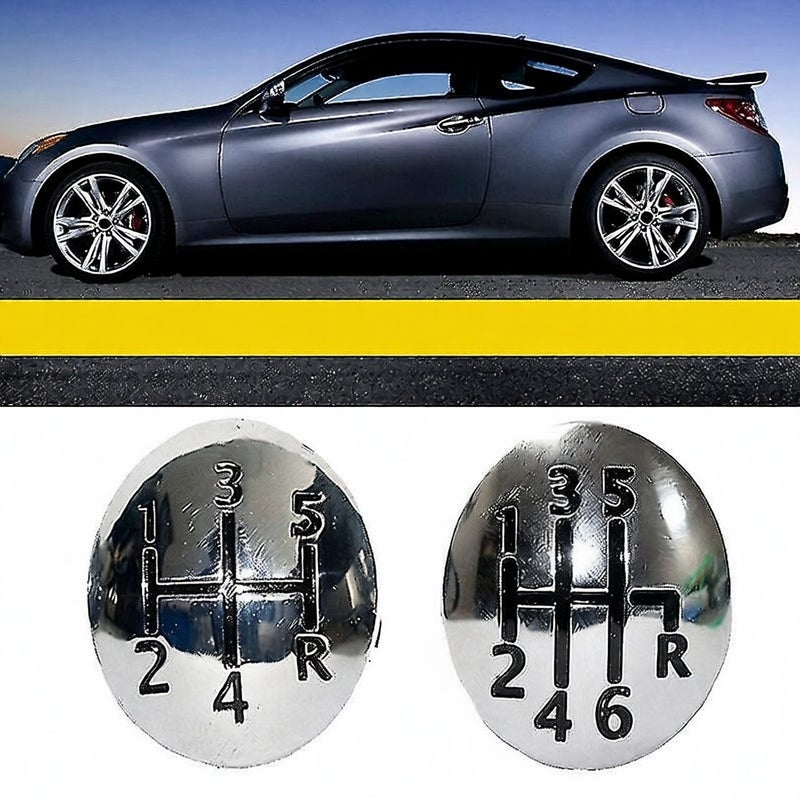 Car Gear Shift Knob Emblem Cover 5 6 Speed Gear Stick Shift Knob Cover Decor For Renault Clio Twingo Scenic Megane Ii 1996-2011 Colour: 6 speed - Image 5