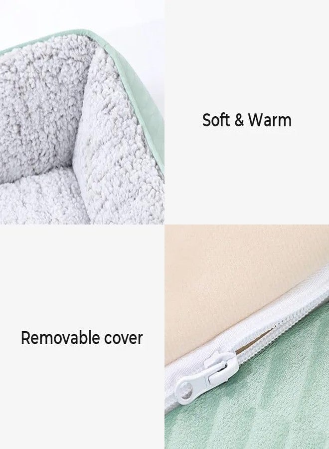 proxin Cat Beds for Indoor Cats - 2 in 1 Cat Cave for Kittens and Small Pets, Foldable Cat House Tent with Removable Washable Cushioned Pillow - Image 2