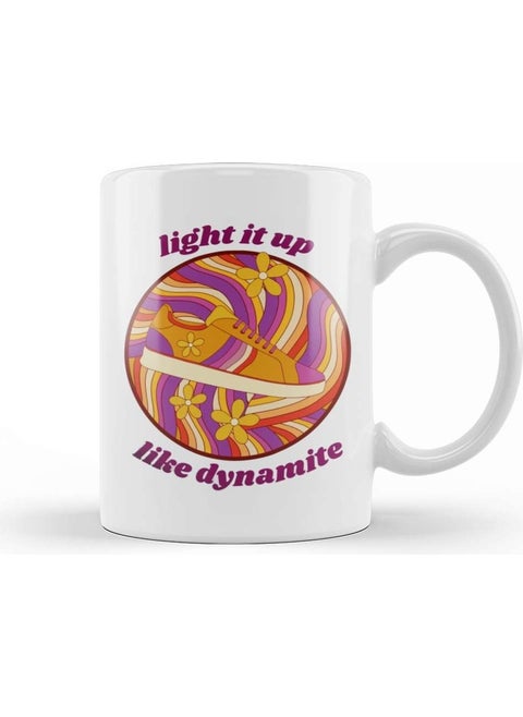 Print Shop Light It Up Like Dynamite Bts Retro Disco Mug Porcelain