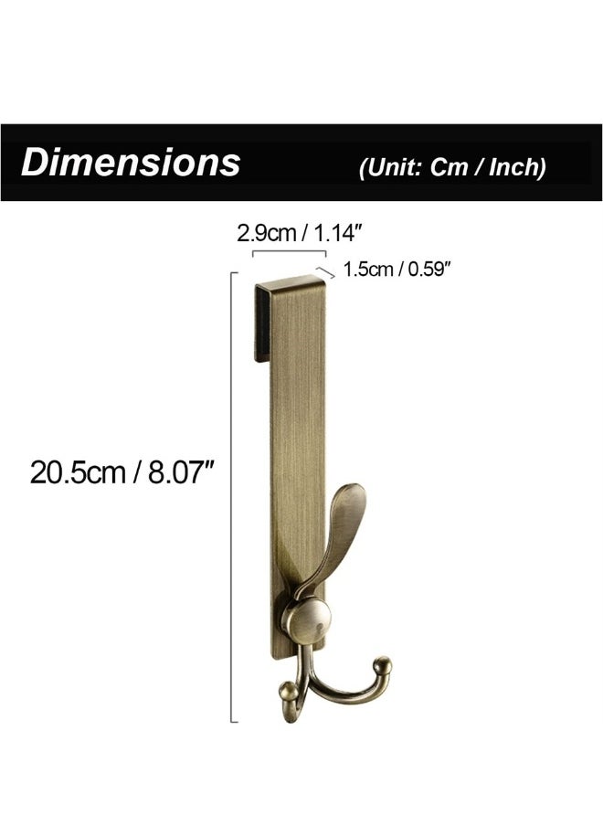 Generic Heavy Duty Stainless Steel Shower Door Hooks 2 PCS for Towel Robe Drilling-Free Over Door Hanger for Frameless Glass Bathroom  - Image 3