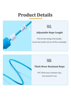 SportQ Lightweight Jump Rope for Fitness and Exercise - Adjustable Jump Ropes with Plastic Handles - Tangle Free for CrossFit, Gym, Cardio and Endurance Workout - pzsku/ZA1C625253DE7DCCCF399Z/45/_/1705165181/66c27d73-3b8e-462d-a8cb-ed7562e9c87f