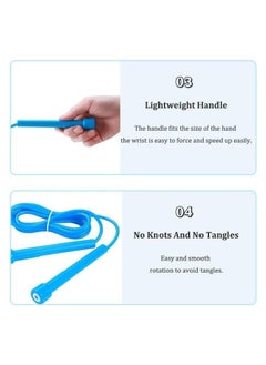 SportQ Lightweight Jump Rope for Fitness and Exercise - Adjustable Jump Ropes with Plastic Handles - Tangle Free for CrossFit, Gym, Cardio and Endurance Workout - pzsku/ZA1C625253DE7DCCCF399Z/45/_/1705165181/f9e42640-0a80-4cb0-ab7c-1d59df0c6983