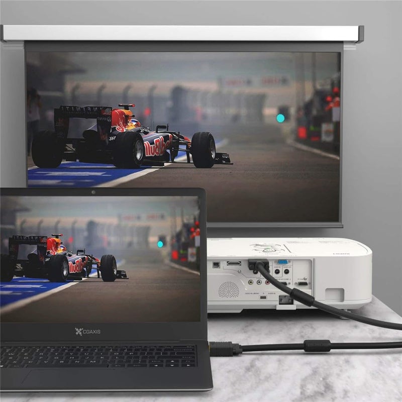 eplug it Male to Male Vga Cable 1.8 Meter | 15-Pin VGA to VGA Cable for PC/Projector/Laptop/Monitor/Computer, Plasma, Xbox, LCD/LED, TFT | Black - Image 5