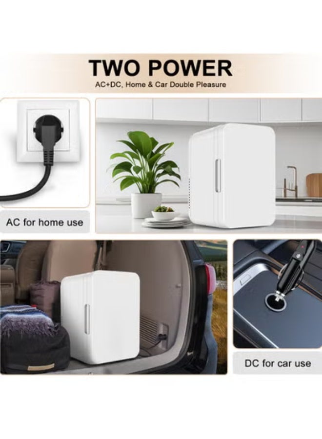 ANYOUI Bedroom Mini Fridge, 8L Refrigerator, Low Noise Portable Fridge for Cosmetic Food Bedroom Office Travel - Image 4