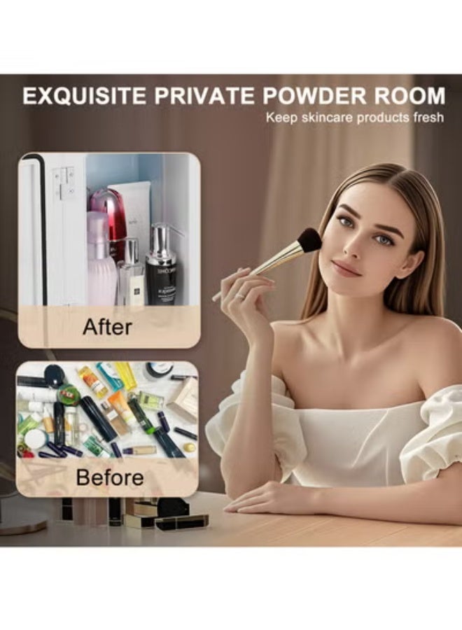 ANYOUI Bedroom Mini Fridge, 8L Refrigerator, Low Noise Portable Fridge for Cosmetic Food Bedroom Office Travel - Image 5