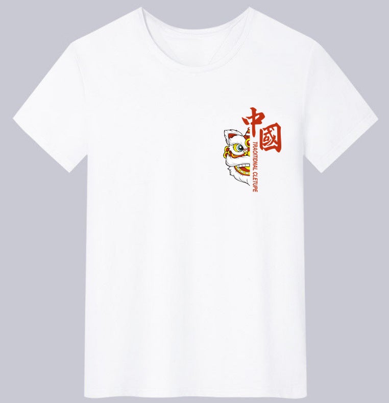 Summer short-sleeved T-shirt mens stall clothes Night Market young middle-aged large size mens wholesale 5 yuan base shirt Pure White  - Image 4