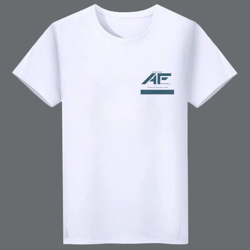 Summer short-sleeved T-shirt mens stall clothes Night Market young middle-aged large size mens wholesale 5 yuan base shirt Pure White  - Image 2