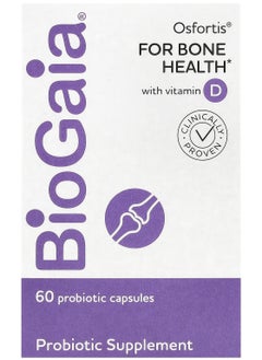 BioGaia Osfortis with Vitamin D, 60 Probiotic Capsules 