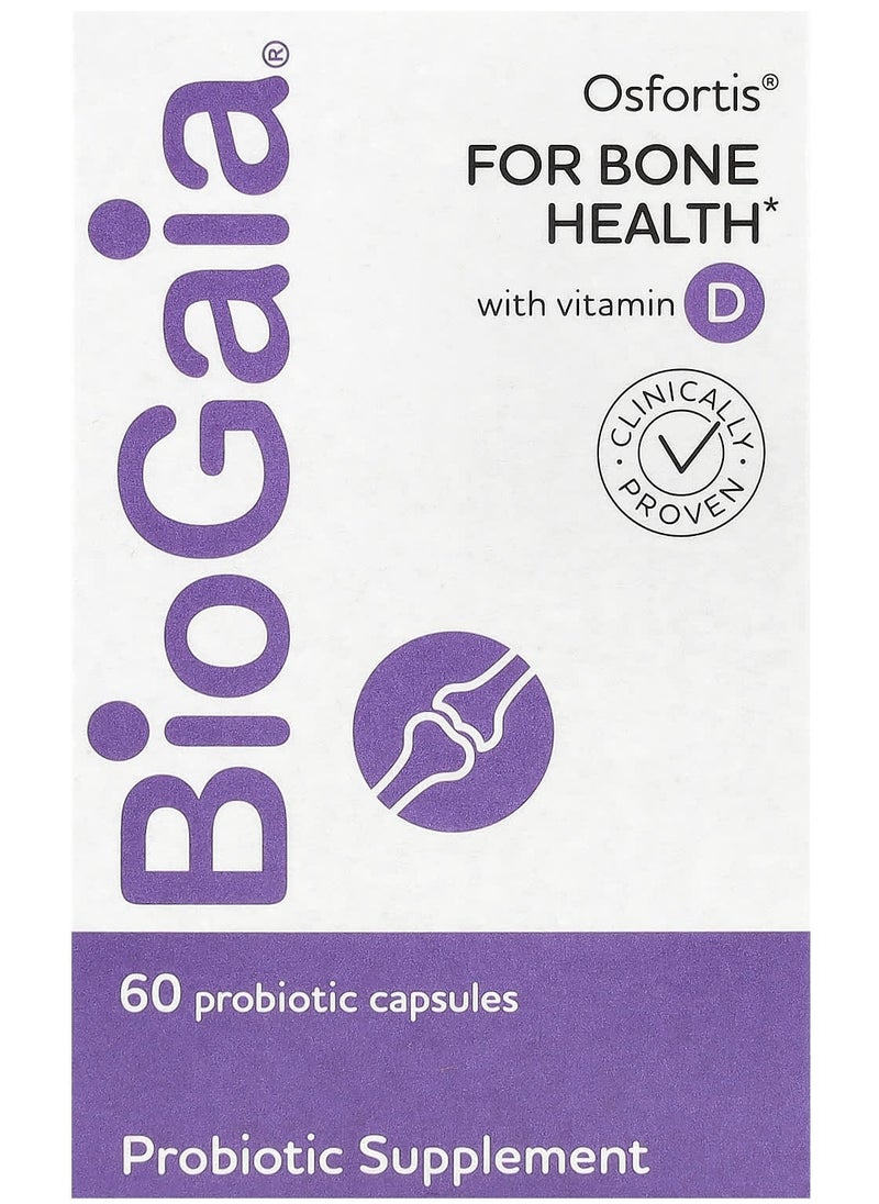 BioGaia - Osfortis with Vitamin D, 60 Probiotic Capsules - Image 1