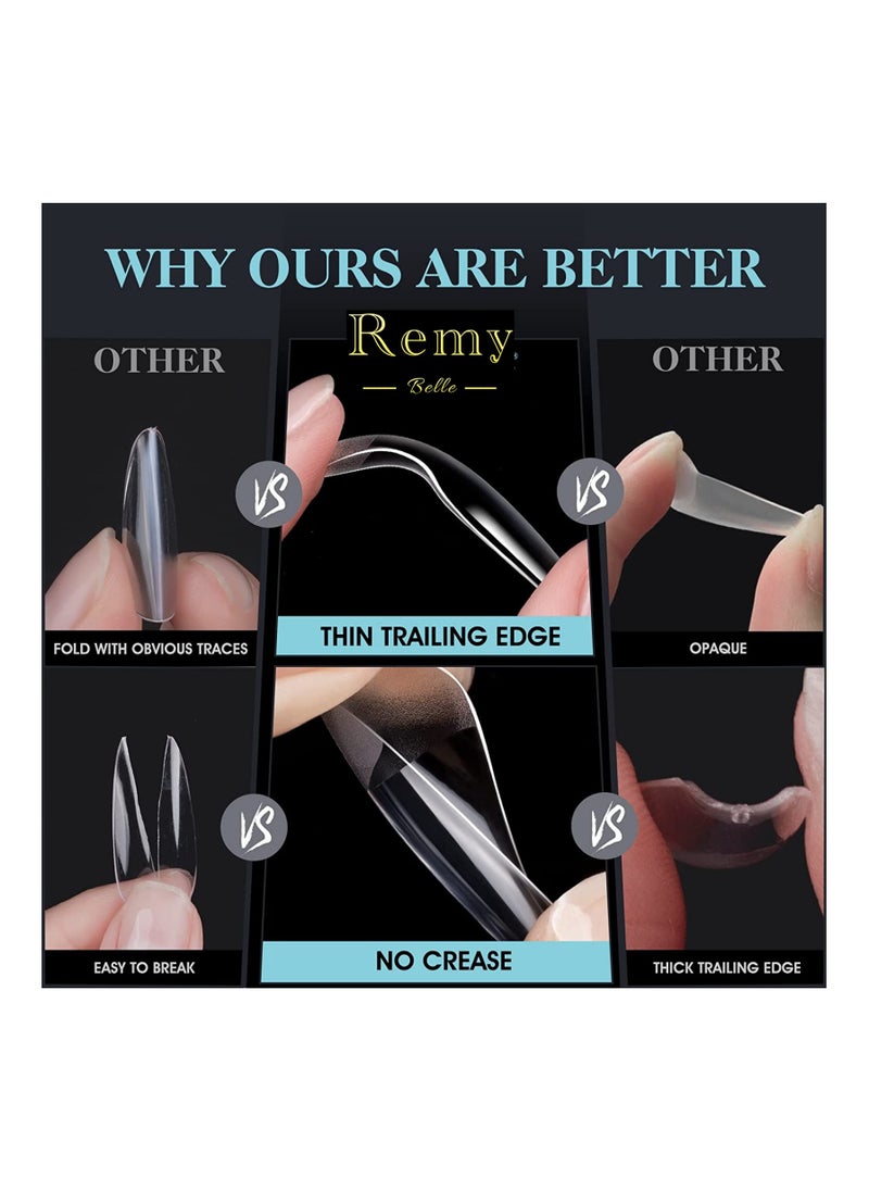 Remy Belle Soft Gel Nail Tips Medium Almond 552 Pcs 12 Sizes  - Image 3