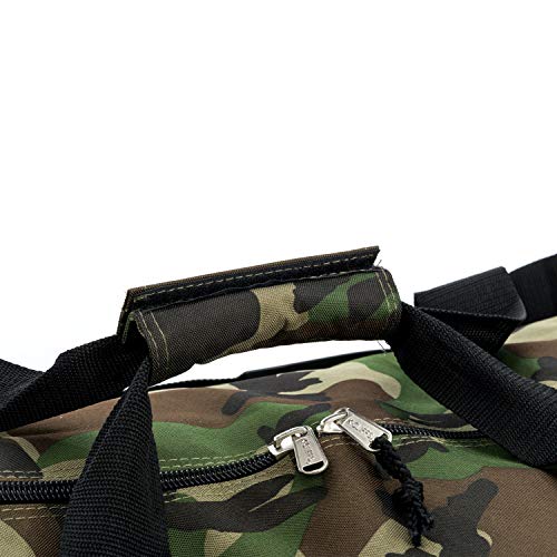 K-Cliffs Heavy Duty Cargo Duffel Large Sport Gear Drum Set Equipment Hardware Travel Bag Rooftop Rack Bag (30" x 15" x 15", Camouflage) - Image 5