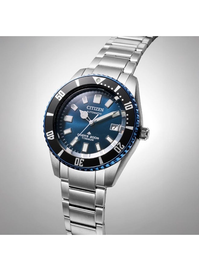 CITIZEN Citizen Promaster NB6026-56L Men’s Watch, Mechanical Diver 200M Blue Dial 41mm Case Titanium Automatic  - Image 1