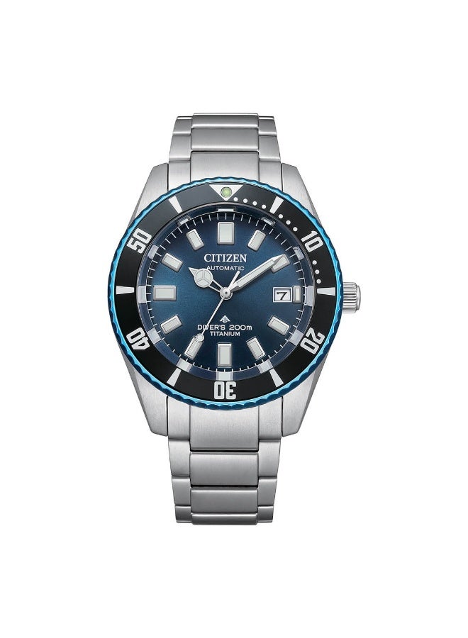 CITIZEN Citizen Promaster NB6026-56L Men’s Watch, Mechanical Diver 200M Blue Dial 41mm Case Titanium Automatic  - Image 2