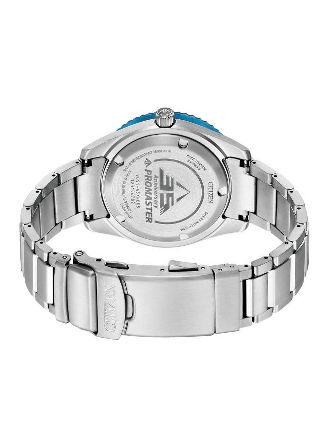 CITIZEN Citizen Promaster NB6026-56L Men’s Watch, Mechanical Diver 200M Blue Dial 41mm Case Titanium Automatic  - Image 5