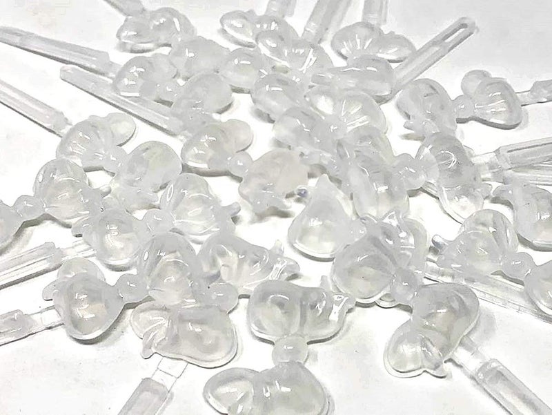 Tara Girls Self Hinge Bow Hair Barrettes 18 Pieces Selection (Clear) - Image 2
