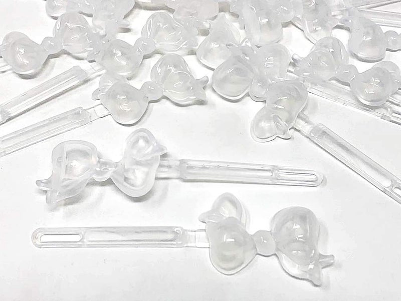 Tara Girls Self Hinge Bow Hair Barrettes 18 Pieces Selection (Clear) - Image 3