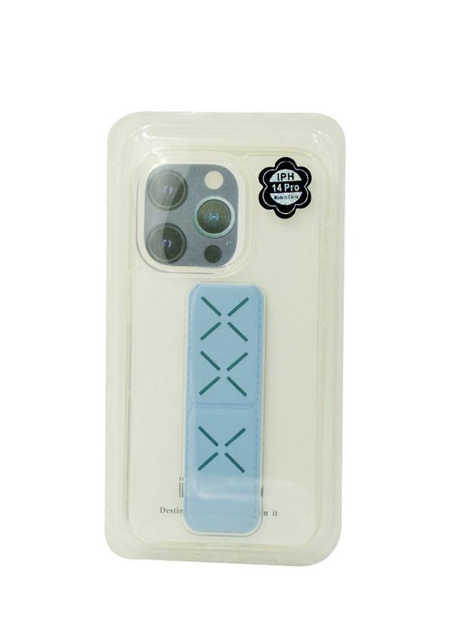 Transparent Back Cover Grip Iphone 14 Pro Sky Blue