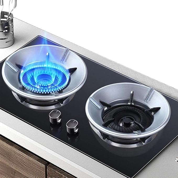 NOBILEA Gas Saver Burner Stand Gas Saver Jali Home Gas Stove Fire Windproof Energy Saving Stand Pack of 1 Aluminium Home Gas Stove Fire Windproof Energy Saving Stand - Image 5