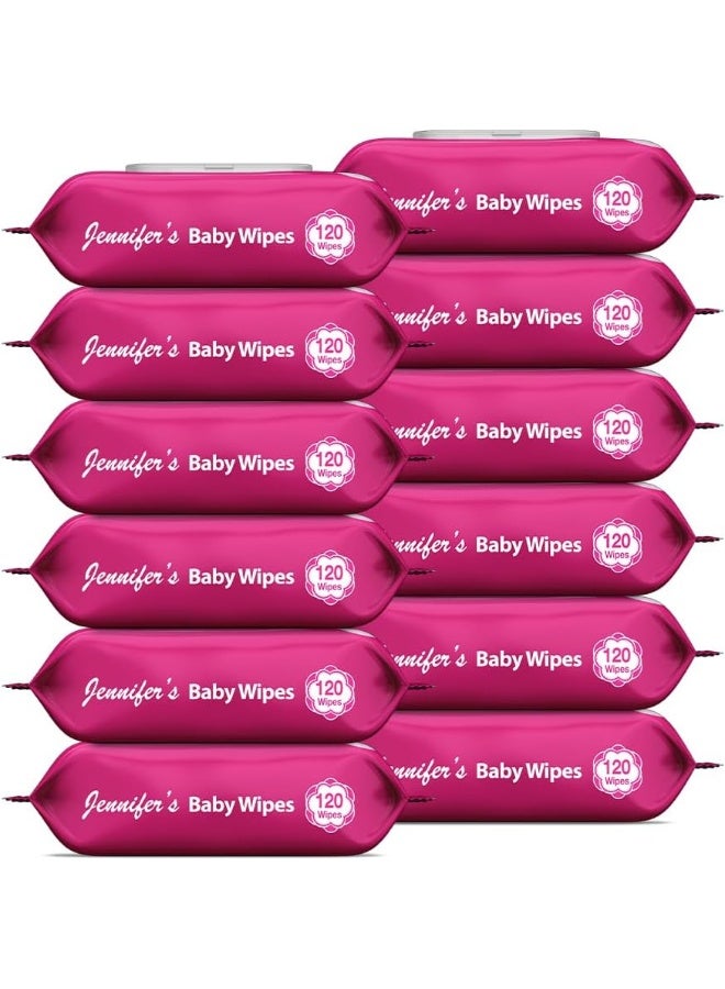 Jennifer's Baby Wipes, 12 X 120 Sheets - Image 1