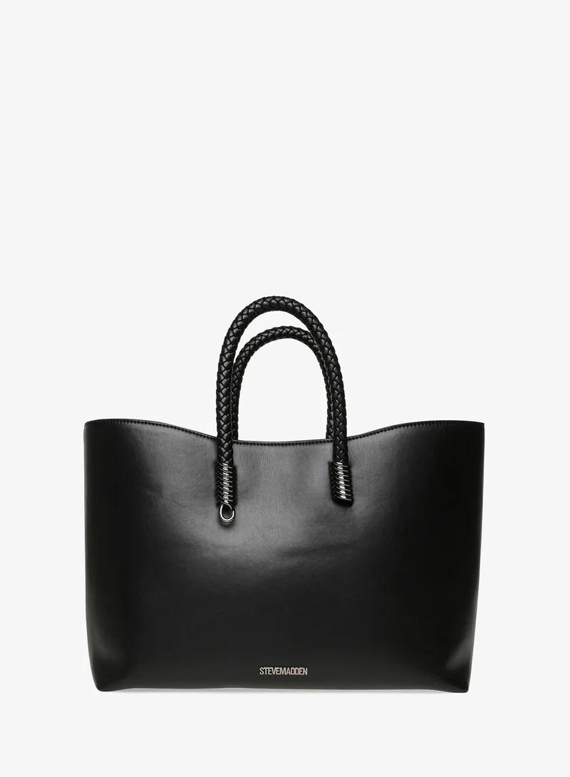 Steve Madden Bgino Top Handle Logo Detail Tote