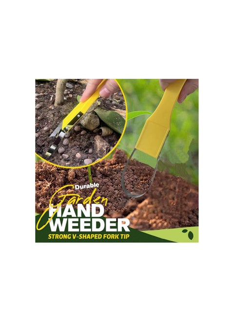 Hand Weeder Tool Loop Weeder 9.8inch Gardening Weed Cutter Weed Digger Tools with Handle for Weeding Planting Loosening Soil