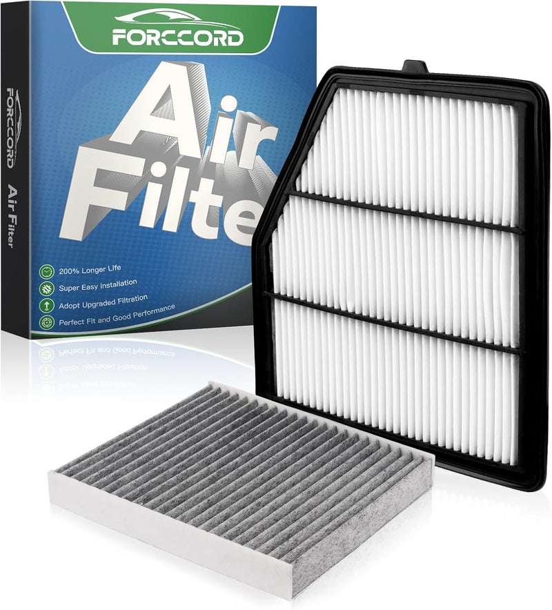 Forccord Cabin & Engine Air Filter Kit for Altima 2.5L (2019-2025) - Activated Carbon Replacement - Image 1