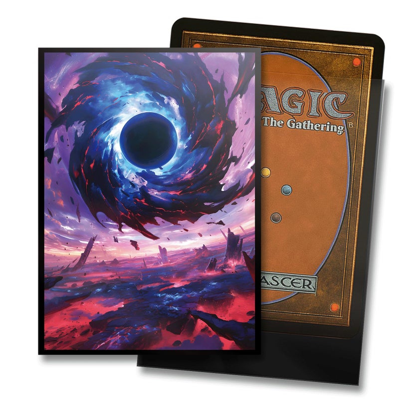 Kiiransr MTG Card Sleeves - Black Hole Damnation - Ultra Clear Front & Matte Finish Back, 100 Count Standard Size Matte Art Sleeve for Magic The Gathering - Image 2