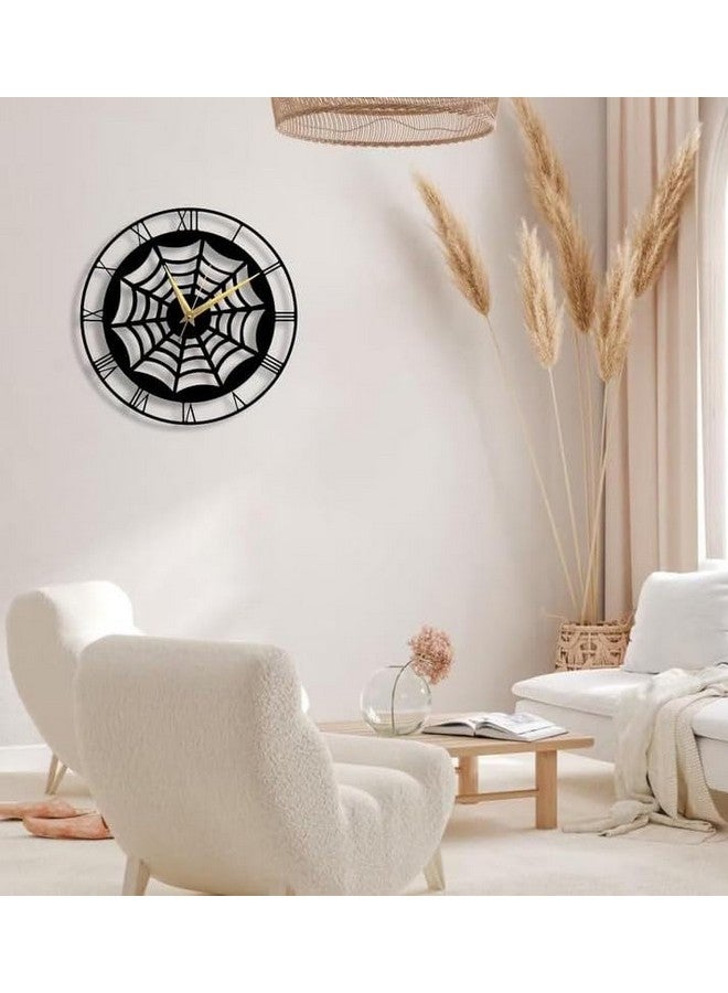Cartvilla Carftvilla Metal Premium Roman Analog Wall Clock for Living Room Bedroom Decor, Vintage Clock. Black (40 CM) DA-63 - Image 2
