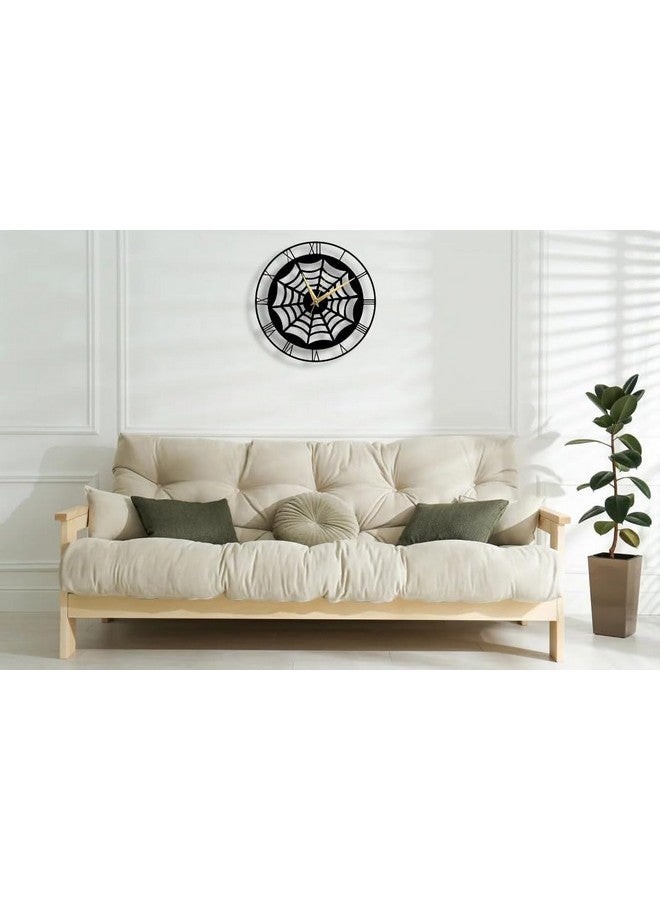 Cartvilla Carftvilla Metal Premium Roman Analog Wall Clock for Living Room Bedroom Decor, Vintage Clock. Black (40 CM) DA-63 - Image 4