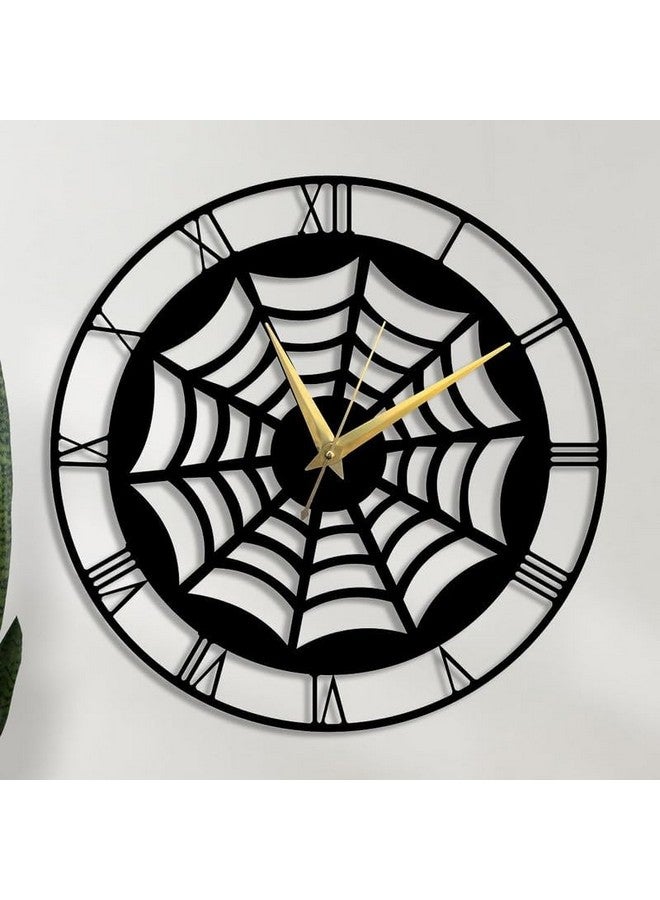 Cartvilla Carftvilla Metal Premium Roman Analog Wall Clock for Living Room Bedroom Decor, Vintage Clock. Black (40 CM) DA-63 - Image 1