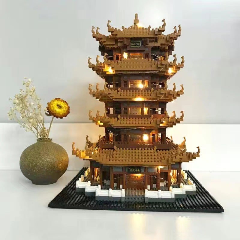 Tiananmen Building Blocks Chinese Building Model Compatible With Lego Microparticles Peach Blossom Pool Suzhou Garden Toys - Image 5