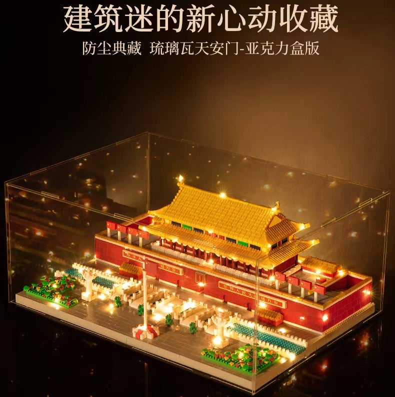 Tiananmen Building Blocks Chinese Building Model Compatible With Lego Microparticles Peach Blossom Pool Suzhou Garden Toys - Image 3