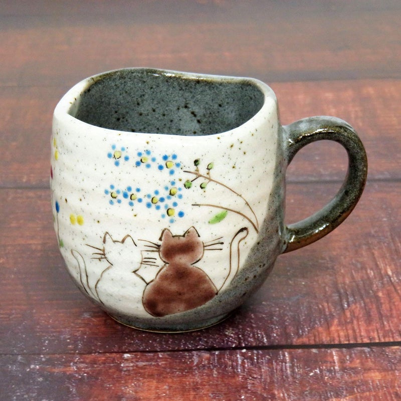 Kutani Yaki(Ware) Coffee Mug Sunny Place - Image 4